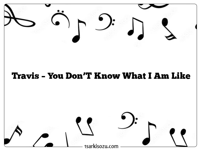 Travis – You Don’T Know What I Am Like