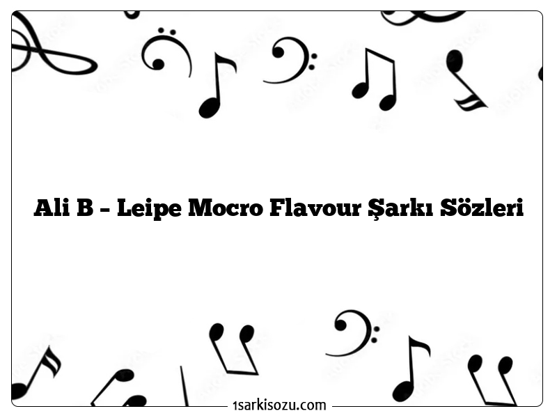 Ali B – Leipe Mocro Flavour Şarkı Sözleri